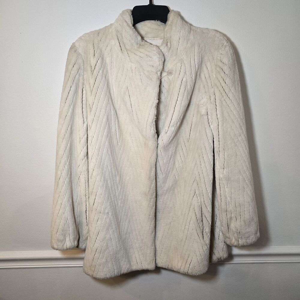 Vintage 80’s Style VI Ltd. Women’s Faux Fur Coat Glam Mob Wife Jacket
